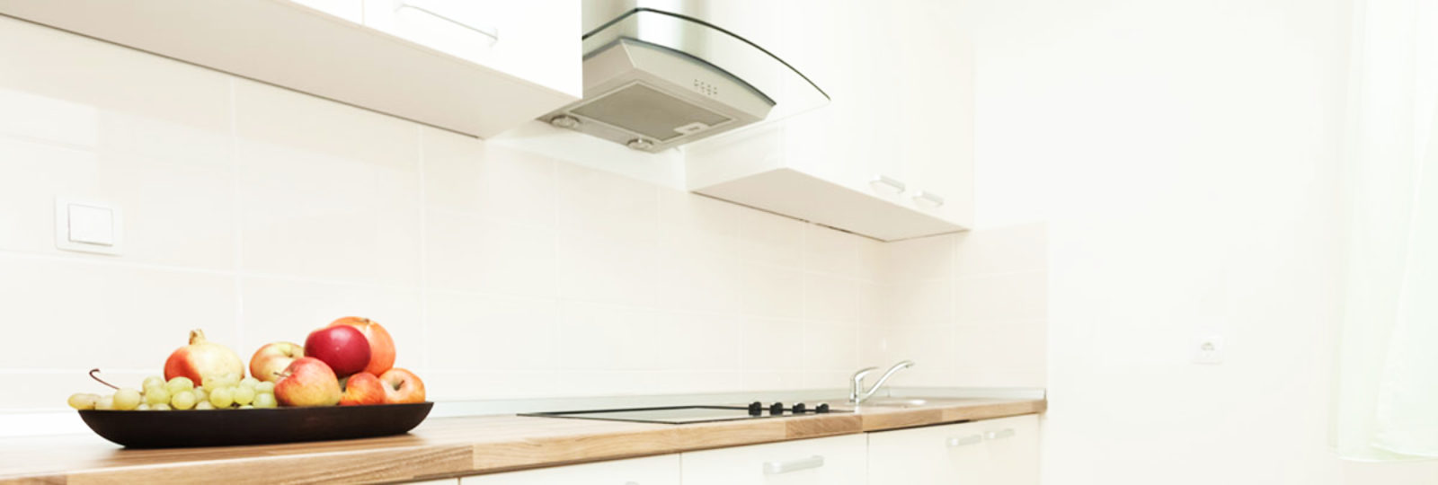 An image showing a domestic ventilation system that has been installed into a kitchen by Vent Logistics Limted.